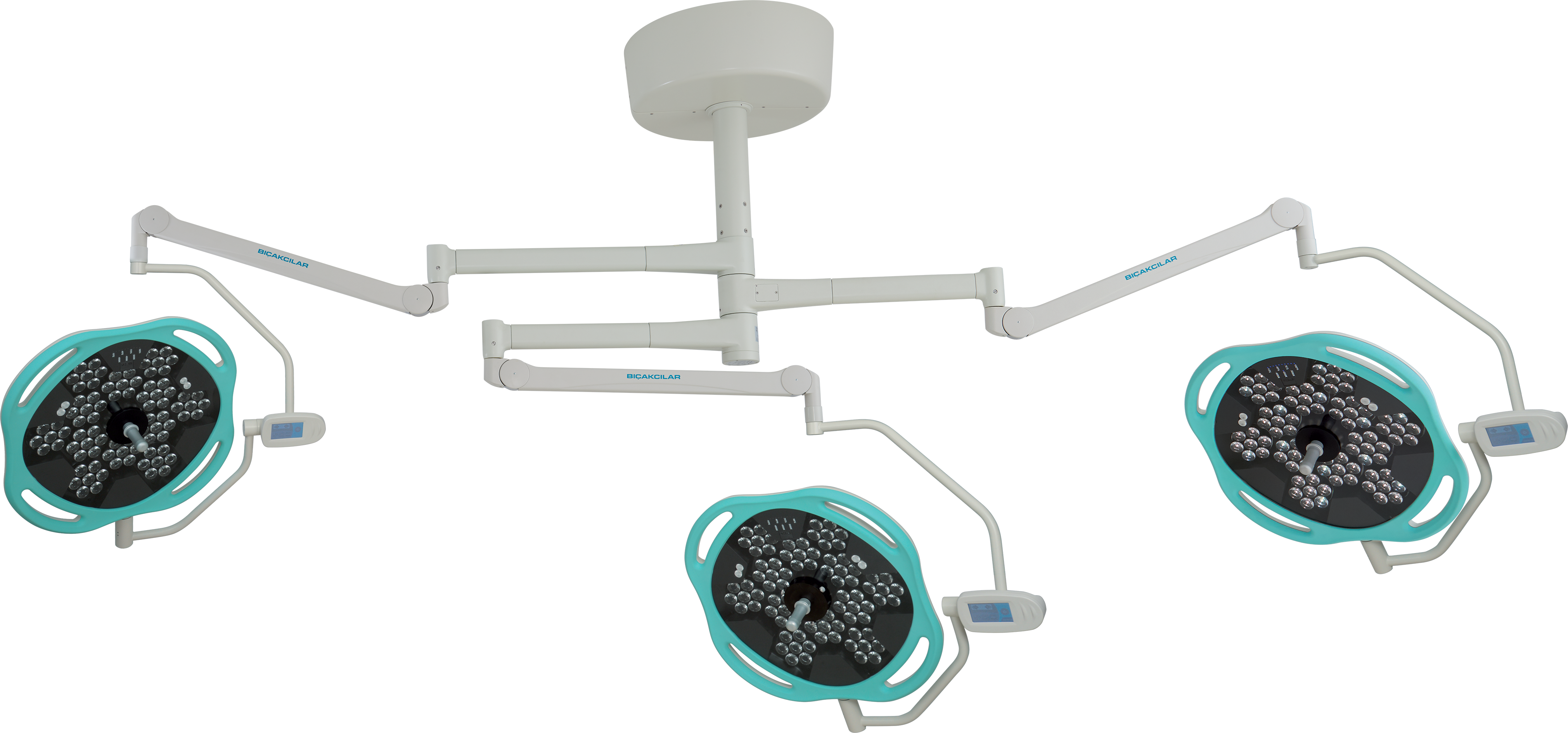 Luxline 3160CR / 3170CR LED Ameliyat Lambaları Kamera Hazırlıklı (Turkuaz/Siyah)