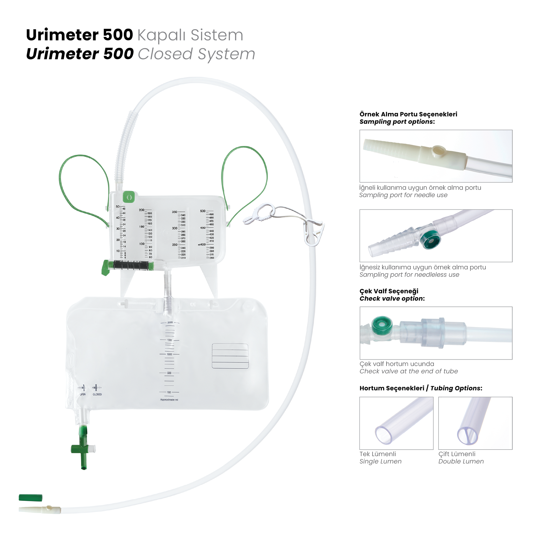 Urimeter 500 Kapalı Sistem